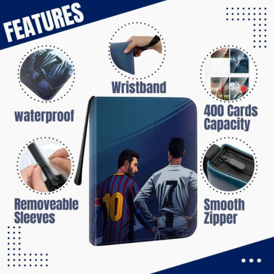 Football Card Holder Premium PU Leather Binder