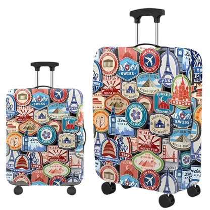 Luggage Cover Protector, Spandex Suitcase Cover (World Tour)