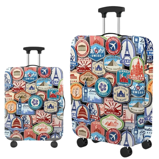 Luggage Cover Protector, Spandex Suitcase Cover (World Tour)