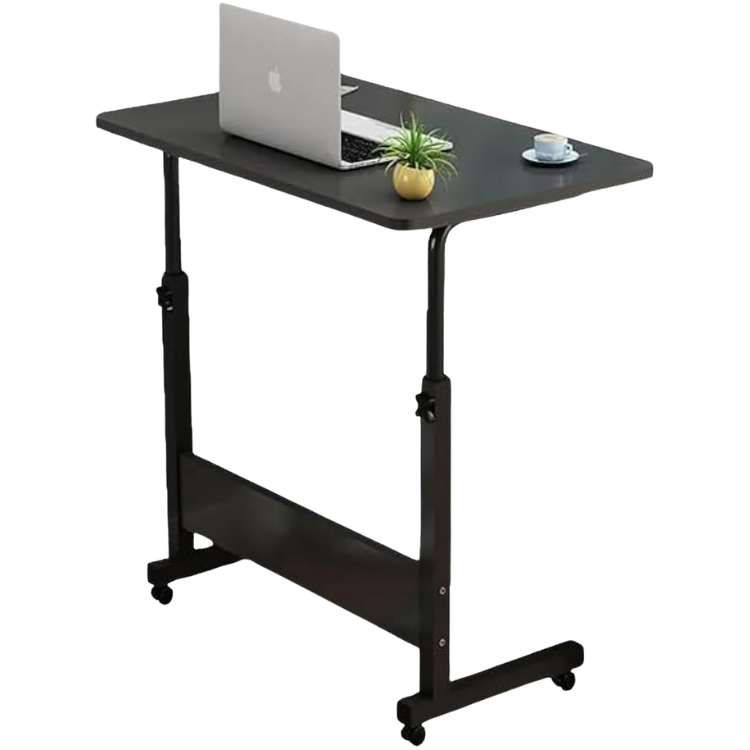 Baytbox Laptop Table 80x40 CM, Height Adjustable (Black)