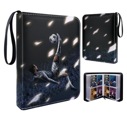 Football Card Holder Premium PU Leather Binder