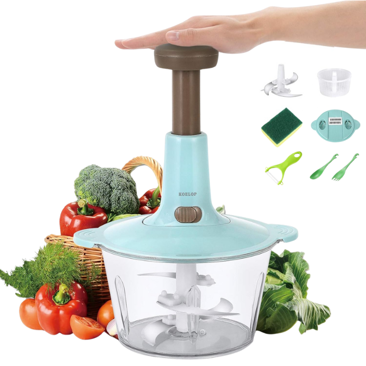 Food Chopper 2L Powerful Manual Food Chopper