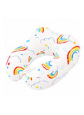 Maanys Kids Memory Foam Travel Pillow Rainbow