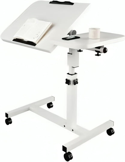 Height Adjustable Tilt Laptop Table  60 * 40 (White)