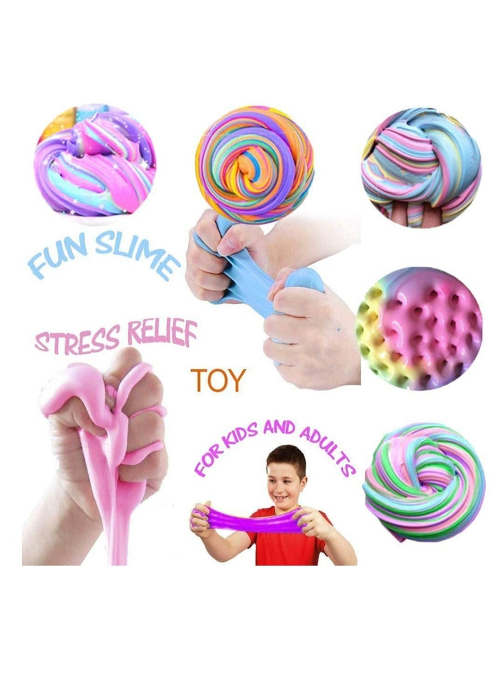 Maanys 108 Piece Crystal Slime Kit