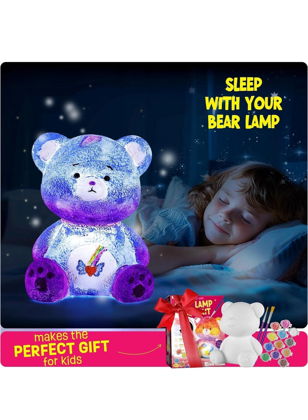 Maanys bear lamp painting kit final gallery image