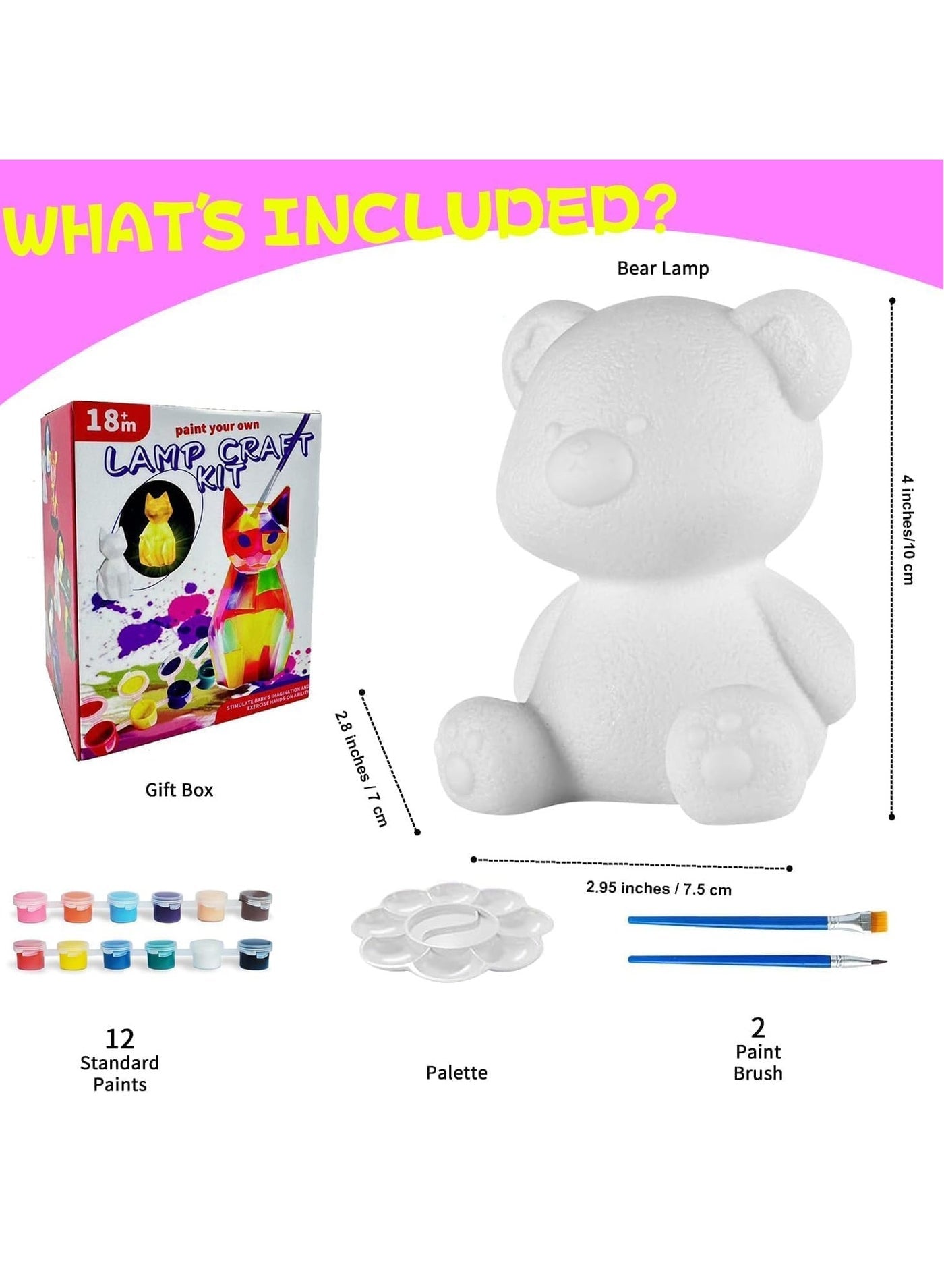 Maanys Bear Lamp Painting Kit included in Creative Starter Bundle