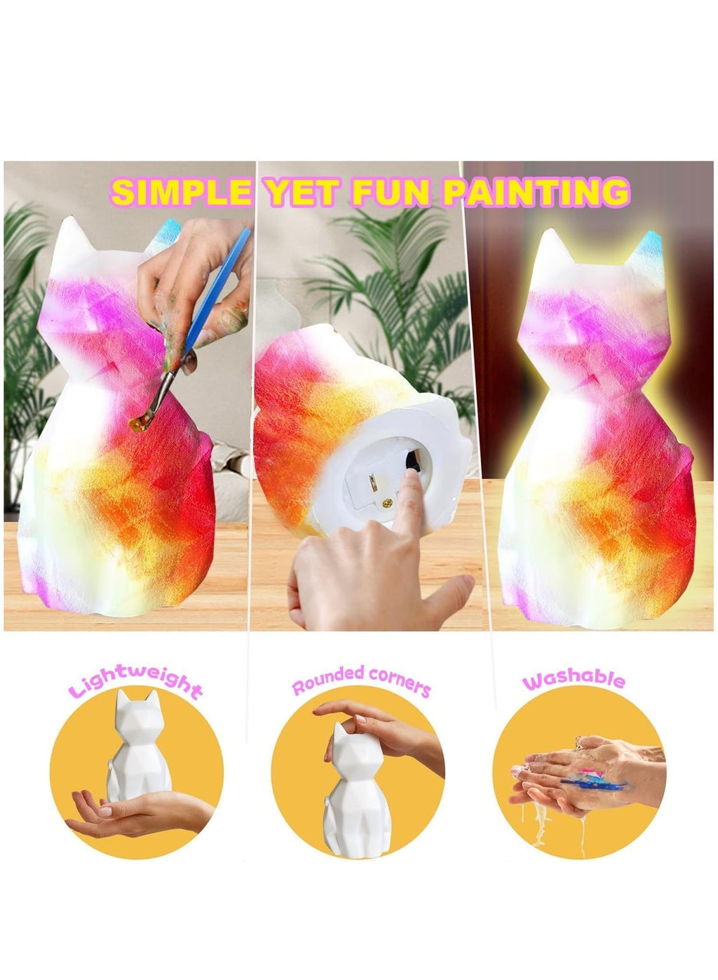 Maanys cat lamp painting kit