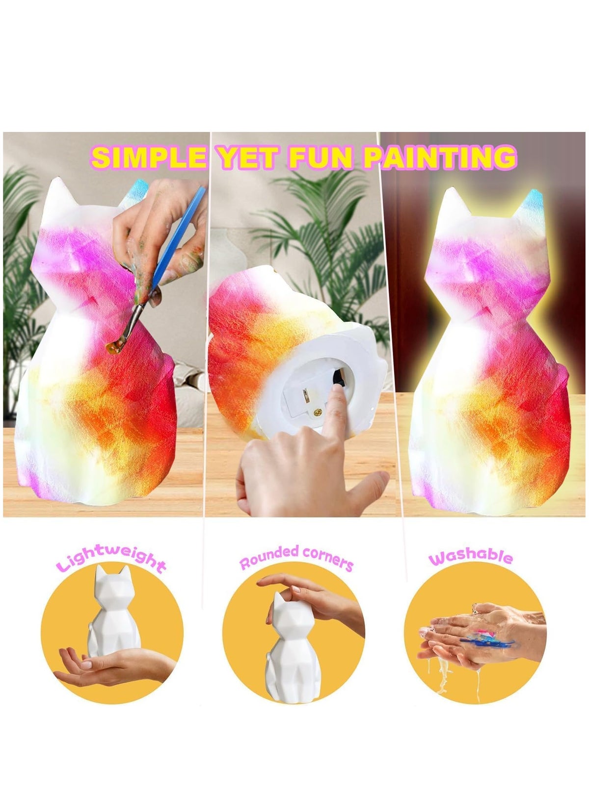 Maanys cat lamp painting kit