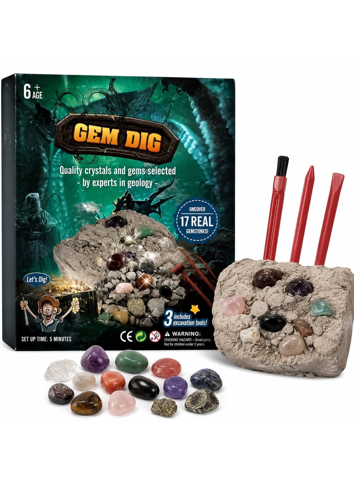 Maanys gem dig excavation kit