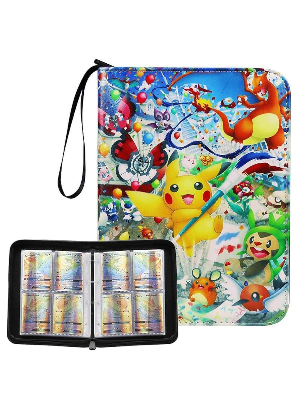 Maanys green trading card binder