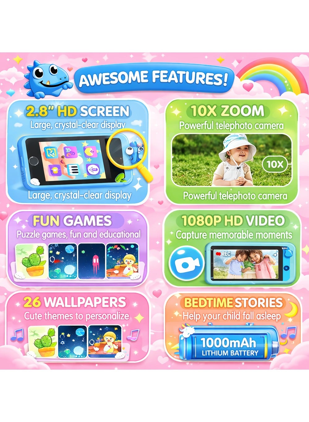 Maanys kids smart phone MP3 and activities