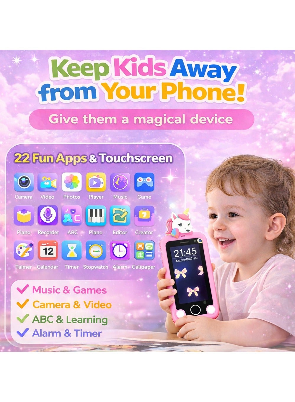 Maanys kids smart phone detail view