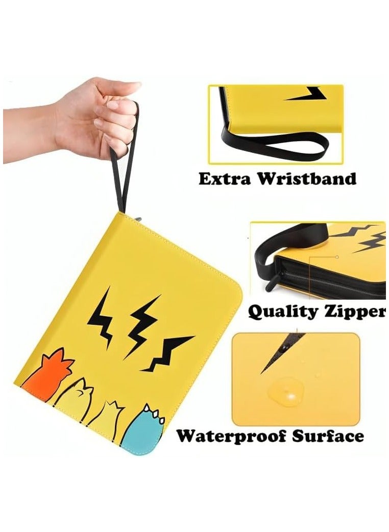 Maanys PK Yellow trading card binder detail