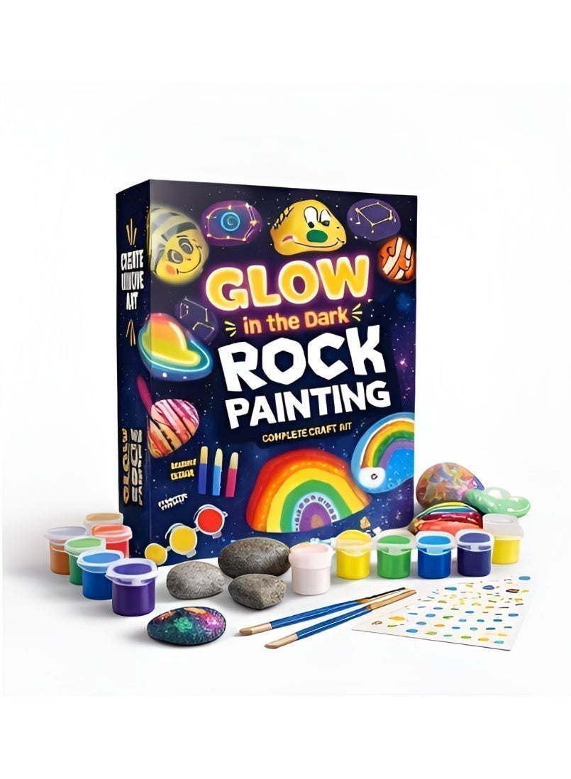 Maanys glow in the dark rock painting kit