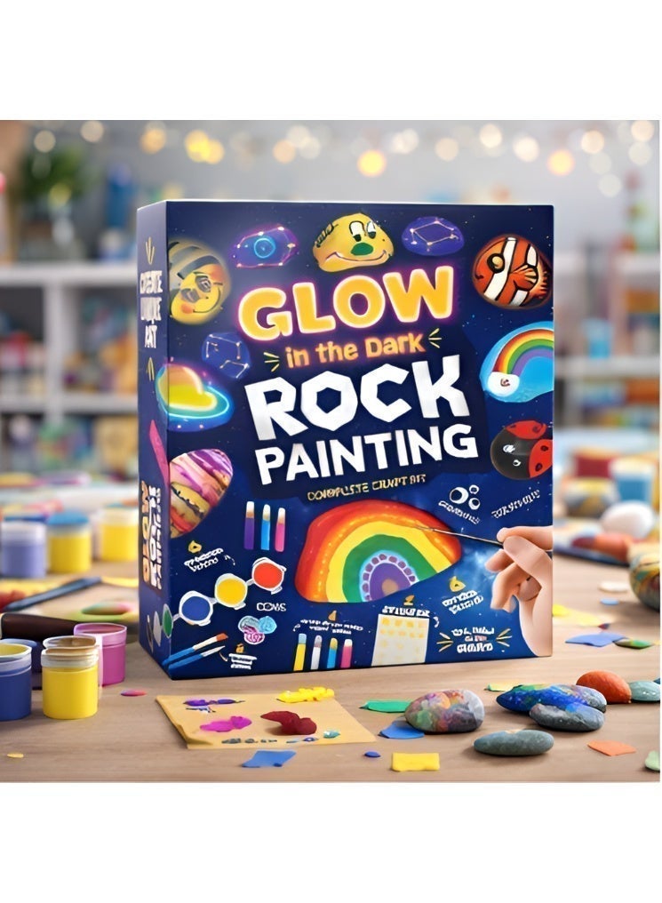 Maanys glow in the dark rock painting kit