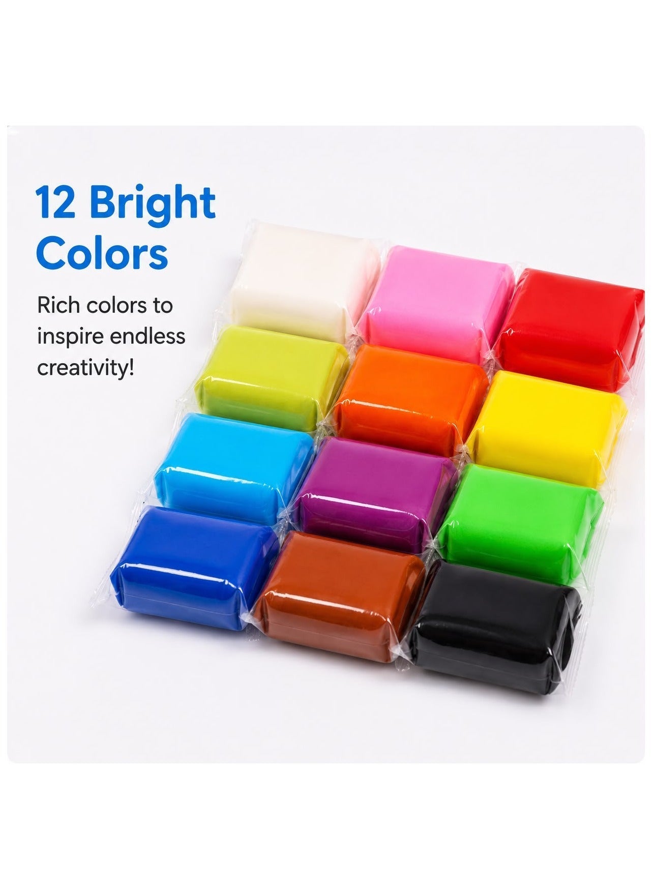 Maanys 12 colour slime backpack kit