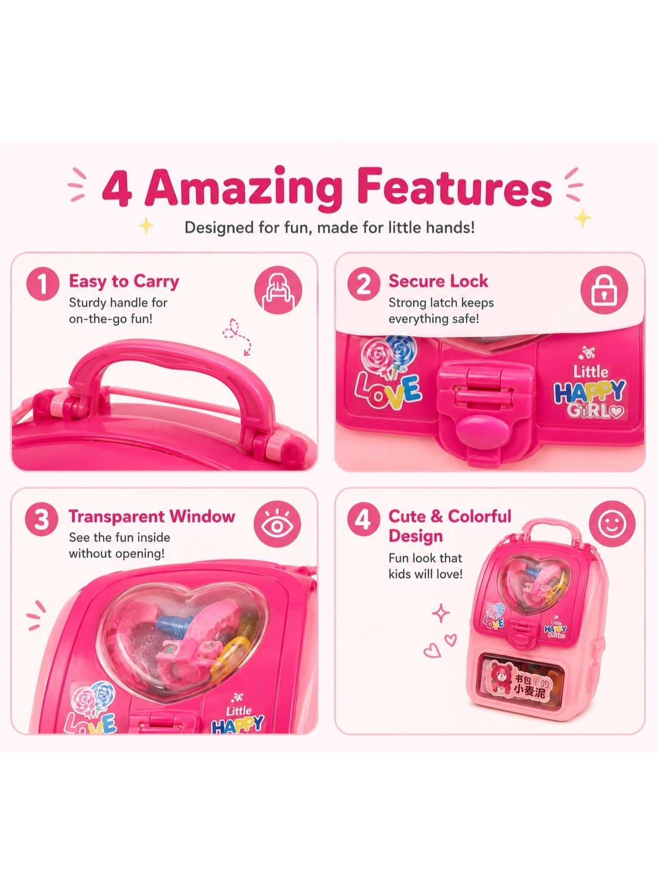 Maanys 12 colour slime backpack kit