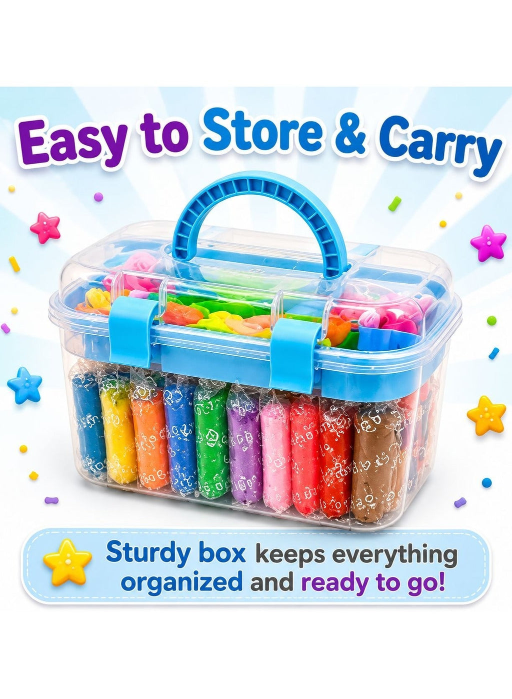 Maanys 36 colour slime storage box