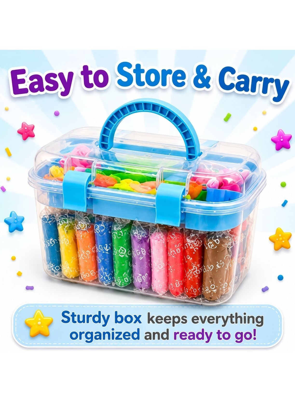 Maanys 36 colour slime storage box