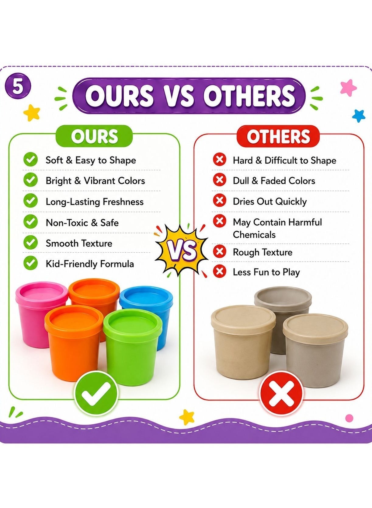 Maanys 6 colour slime kit