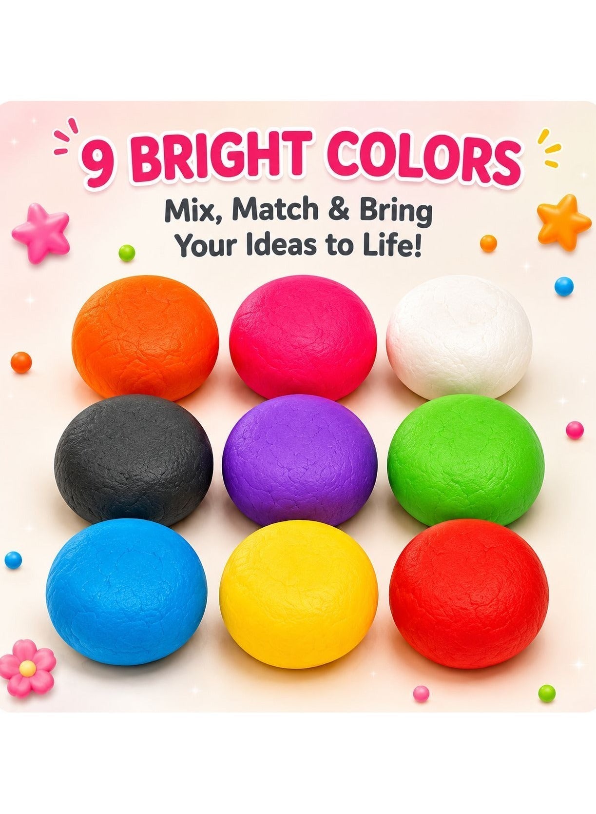 Maanys 9 piece slime kit