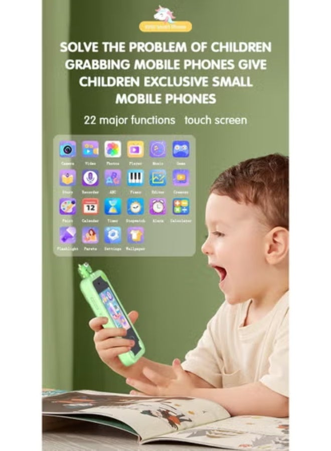Maanys Kids Smart Phone Green Dual Camera - Noon image 4
