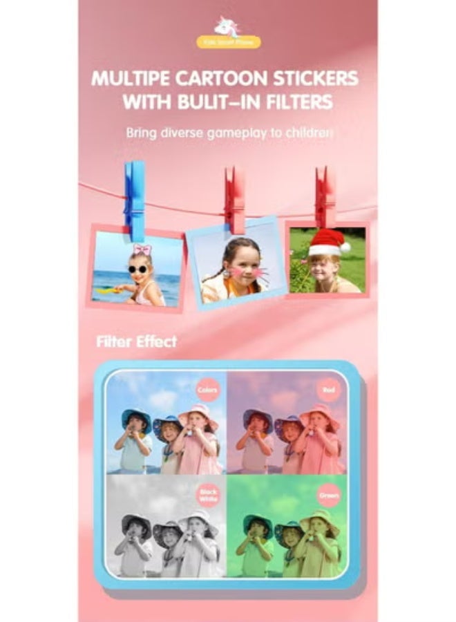 Maanys Kids Smart Phone Green Dual Camera - Noon image 5