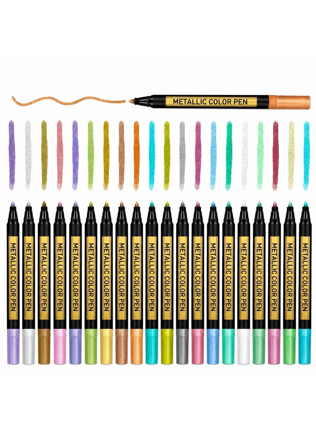 Maanys Metallic Color Marker Set included in Sensory Art Bundle
