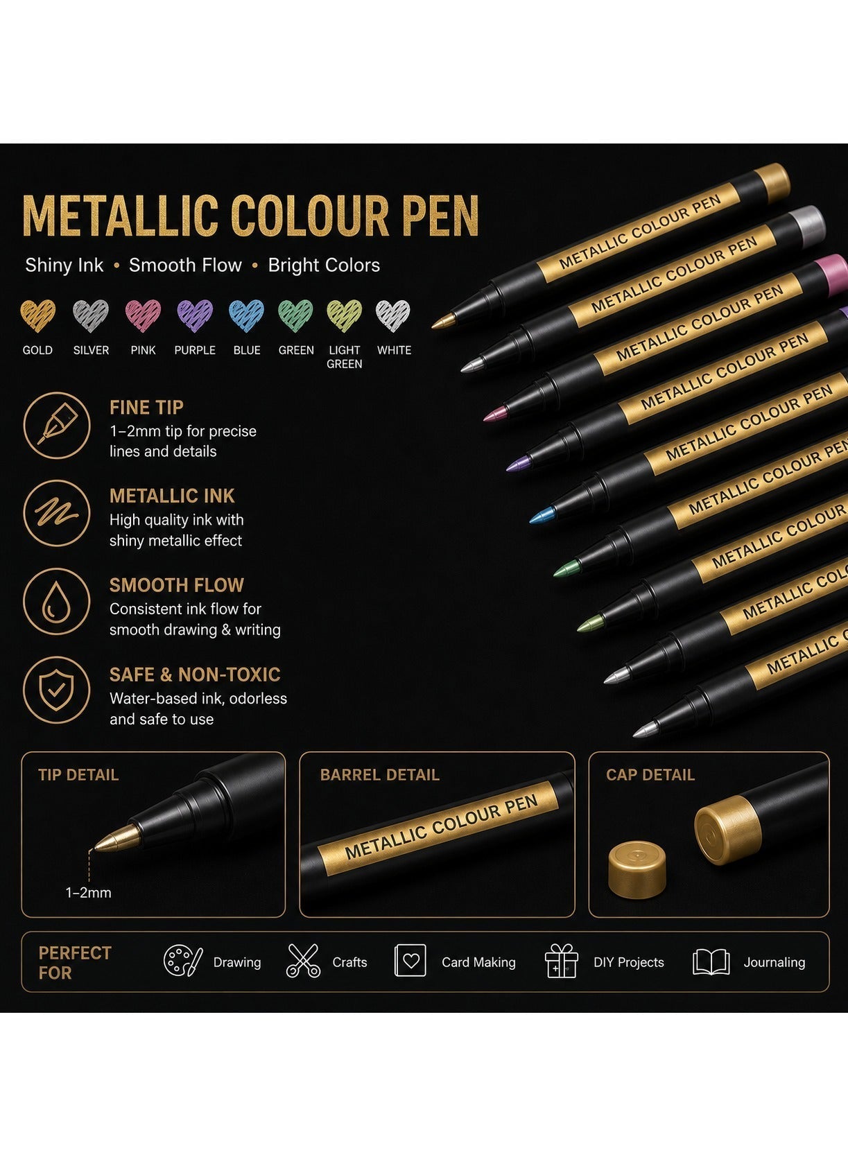 Maanys Metallic Markers - Noon image 8