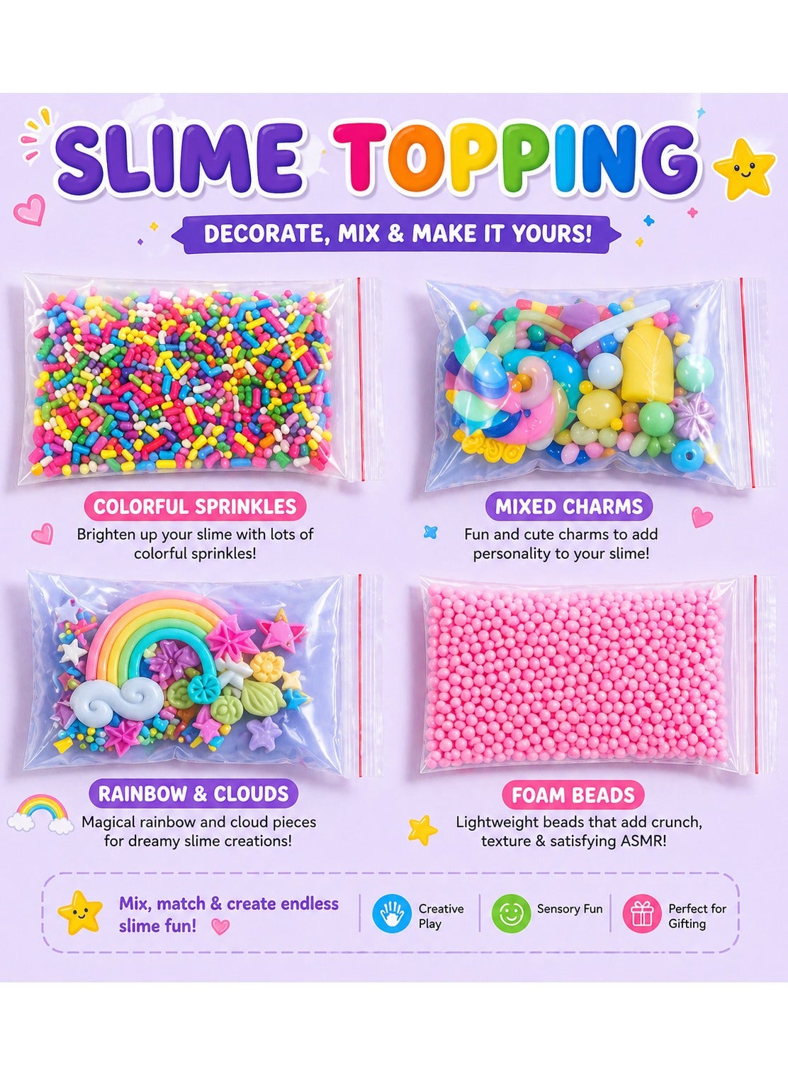 Maanys Pack of 12 Slime - Noon image 4